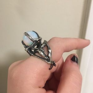 burial ground beholder ring (opalite)